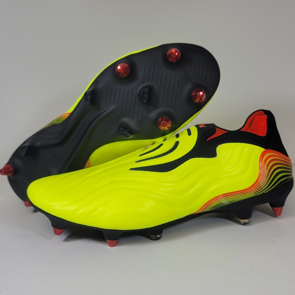 Mens Size 8.5 Adidas Copa Sense+ SG Soft Ground Men Soccer Cleats Yellow GZ1358